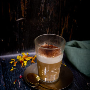 Un cappuccino tout juste préparé de chez l'Atelier Huré.